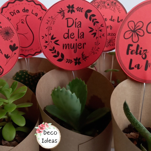 Imagen 6 de 9 de Descarga Pdf(01) Imprimíble Dia De La Mujer 24 Etiquetas B/n