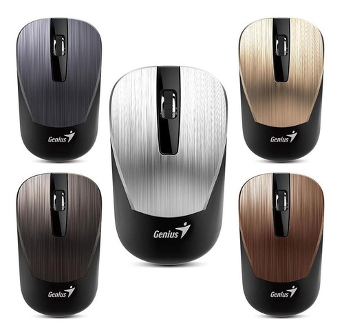 Imagen 1 de 3 de Mouse Inalambrico Genius Nx 7015 Wireless Blueeye Gold