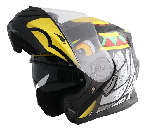Casco Abatible De Moto Edge Legend Con Certificado Dot Ktm Color