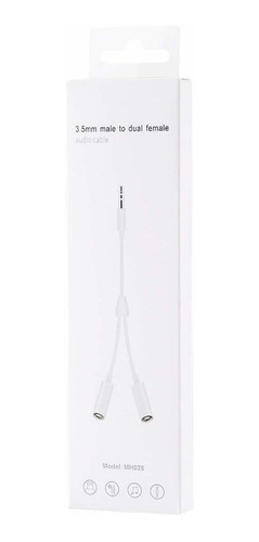 Imagen 3 de 9 de Cable 3.5 Mm Audio Macho A Dual Hembra 3.5 Mm Adaptador