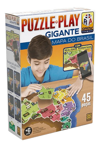 Puzzle Play Gigante Brasil - Grow