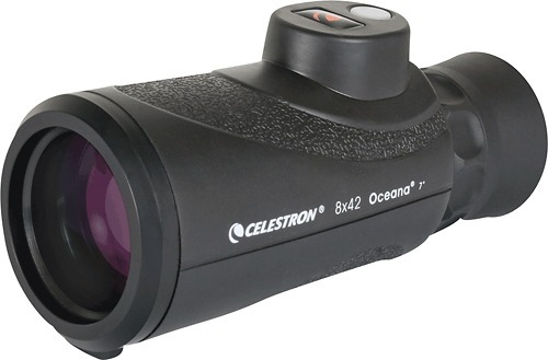 Monocular Con Compás 8 X 42 Oceana Celestron, Color Negro