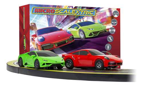 Micro Scalextric Super Speed Race 1:64 - Juego De Pistas De