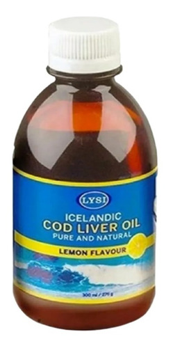 Aceite De Hígado De Bacalao Lysi Cod Liver Oil Limón 300ml