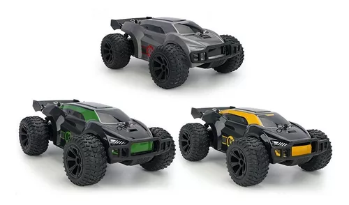 Carro Monster Carrinho de Controle Remoto Grande 37cm e 28cm 4x4 Buggy  Rally Off-Road Carrinho Monster Veloz