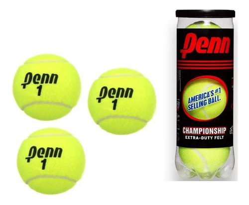 3 Pelotas Bolas De Tenis Penn Originales