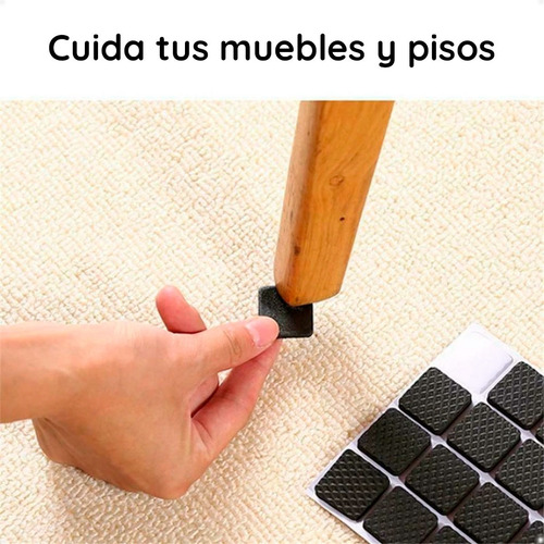 Imagen 2 de 9 de Almohadilla Fieltro Protector De Muebles Y Pisos - Otec