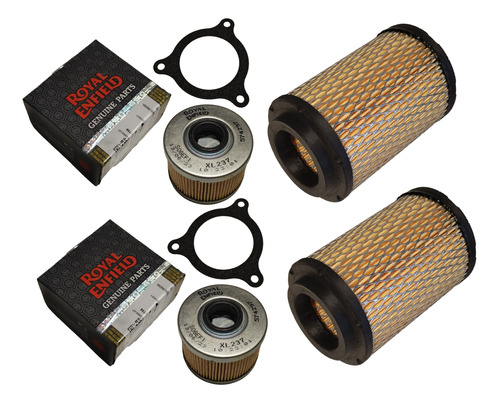 2 Filtro Aire Gen + 2 Filtro Aceite Royal Enfield Himalayan