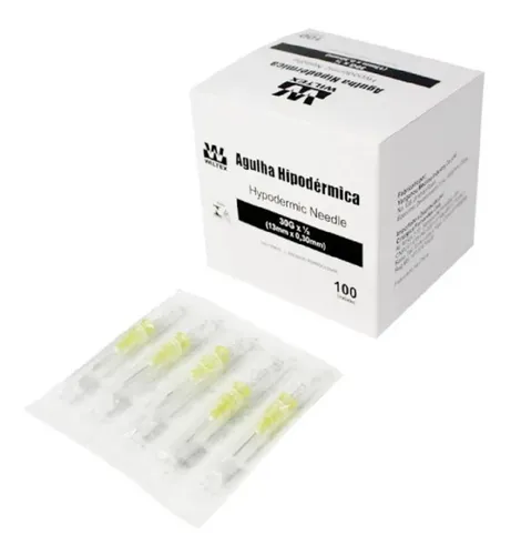 comprar Agulha Ozonioterapia\u002Fcarboxiterapia 30g 13 X 0,30mm - 100un Capacidade Em Volume 0 Ml