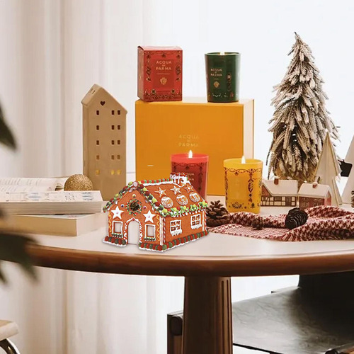 Molde 3d Para Hornear Gingerbread House, 10 Unidades, Cortad