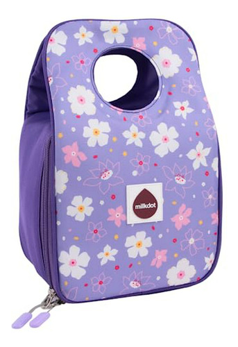 Bolso Térmico Diseñador Milkdot, Morado, Reutilizable Compat