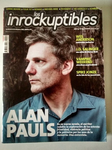 Los Inrockuptibles No.144 Alan Pauls 2010