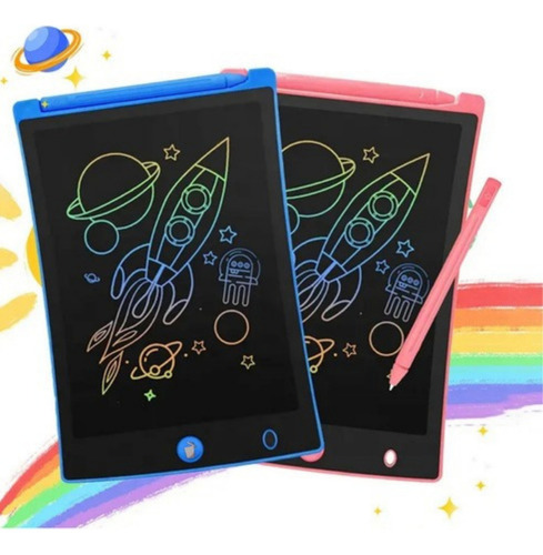 Lousa Digital 12 Polegadas Lcd Infantil P/escrever Escrita Colorida Cor Rosa Win Castle