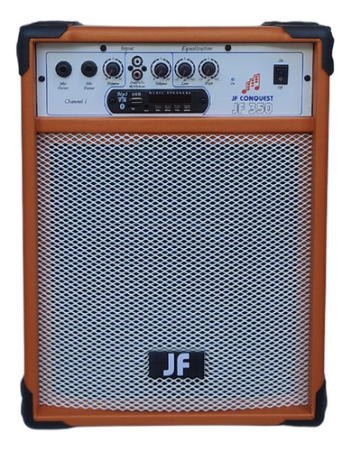 Caixa De Som Amplificada JF 350 Violão Guitarra Mic Bluet 8 Pol 40w E. Sound