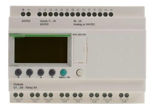 2 Piezas Plc Zelio Logic 24 Vcd 12 Di/8 Do Modelo Sr2b201bd