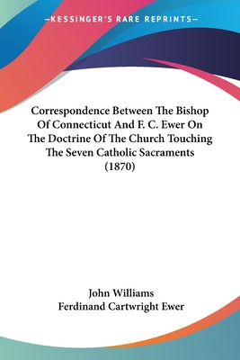 Libro Correspondence Between The Bishop Of Connecticut An...
