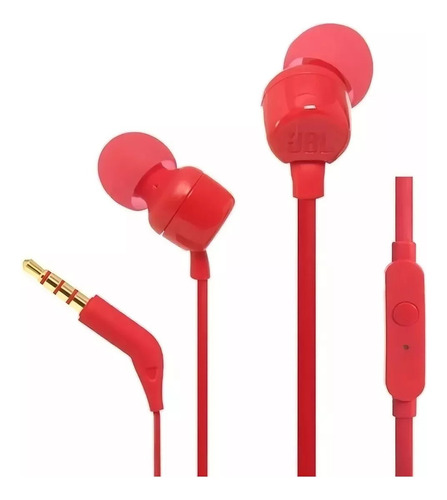 Audífonos In-ear Inalámbricos Para Jbl Tune 110 Red Rojo