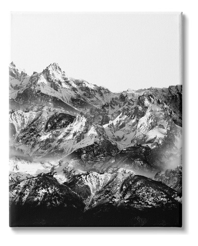Gorra De Nieve Stupell Industries Mountains Contrast, Blanco