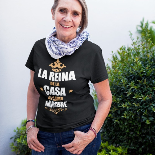 Imagen 2 de 4 de Playera Mamá Día De Las Madres La Reina De La Casa Yazbek