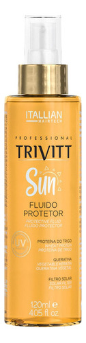  Protetor Solar Para Os Cabelos Trivitt Itallian Color Hairtech nutrição de 120mL 120g