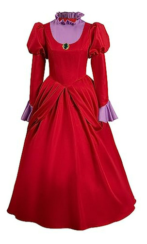 Disfraz Lady Tremaine Madrastra Malvada Vestido Rojo Para Mujeres Halloween