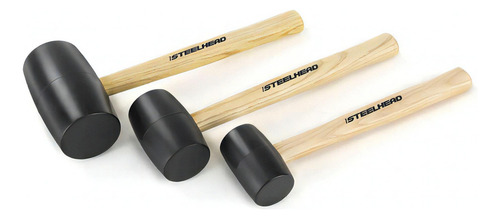 Martelos de borracha Steelhead SH-RM-B3-0-1 de 3 peças