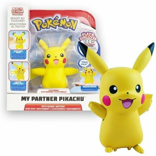 Muñeco Pokemon Pikachu Interactivo C/ Luz Y Frases Coleccion