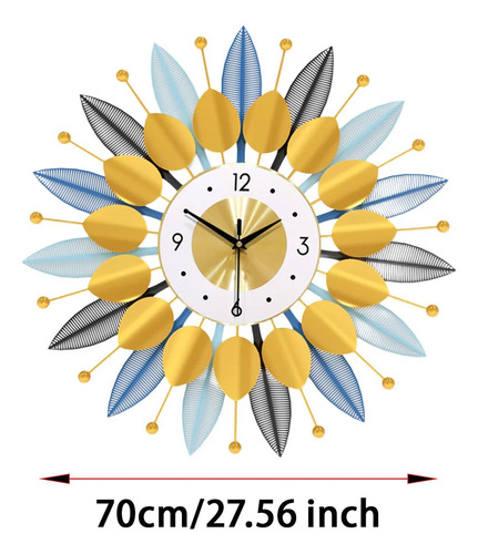 Reloj De Pared Relojes De Pared Baño 70 Cm 27,56 Pulgadas