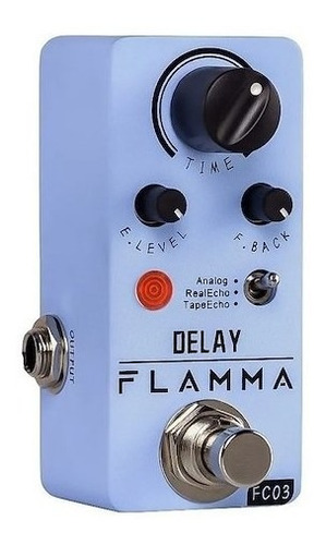 Imagen 2 de 2 de Flamma Fc03 Delay Mini Pedal De Delay 3 Tipos Hasta 600ms