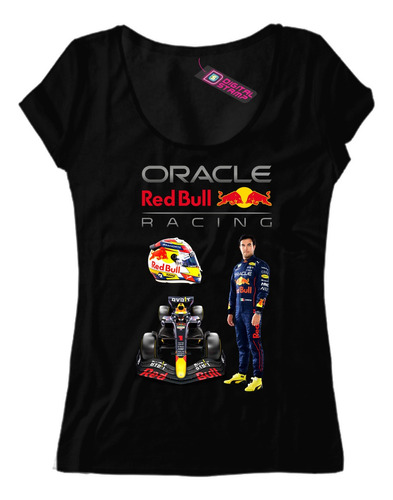 Remera Mujer Checo Perez F1 Team 40 Dtg Premium