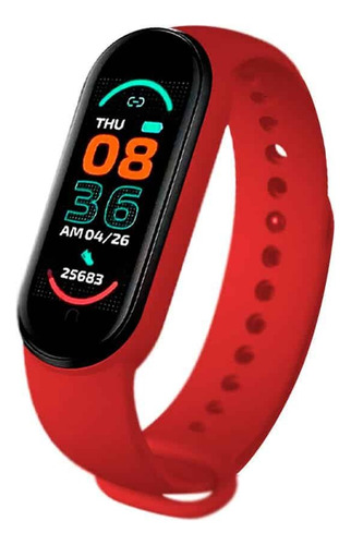 Reloj Inteligente M7 Smartwatch Bluetooth Smart Band Rojo