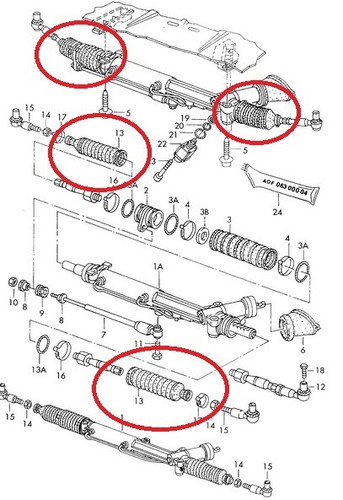 Coifa Da Caixa De Direção Audi A8 6.0 V12 2001 A 2002