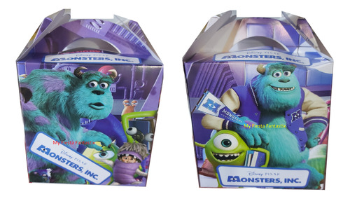 Monster Inc Sulli Mike Boo Pq 20 Cajitas Dulceras Bolo Feliz