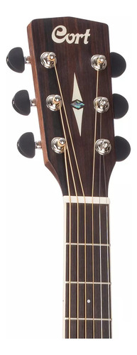 Guitarra Acústica Cort Earth 100 Natural Satin Cuerdas Acero Orientación De La Mano Derecha