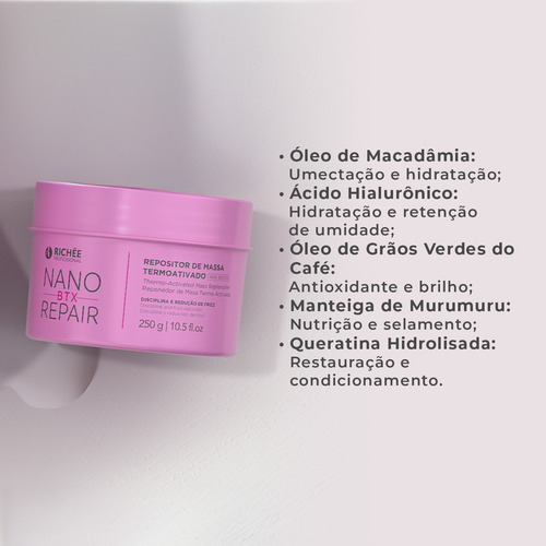 Richée Nanobtx Repair Repositor De Massa 250g