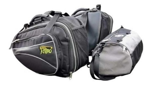 Alforjas Moto Nitro Aolmoto + Tula - Rollbag Regalo