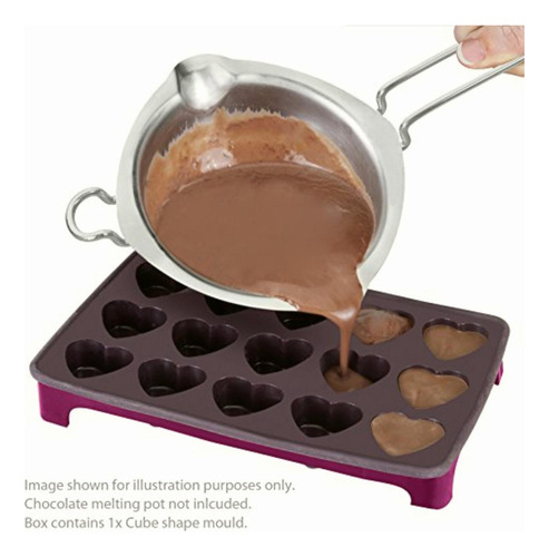 Metaltex 222212 Molde Silicón Para Chocolates, 15 Cubos