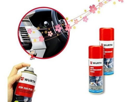 Limpa Ar-condicionado Automotivo Wurth 145ml 90g