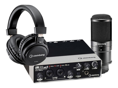 Kit Studio Gravação Ur 22 Mk Yamaha + Mic + Fone + Garantia