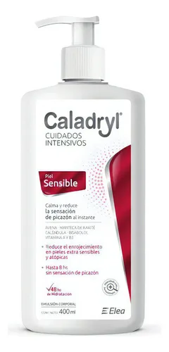 Caladryl  Emulsion Corporal  Piel Sensible X 400 Ml