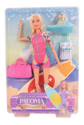 Muñeca Paloma Surfista Surfer Con Accesorios Original