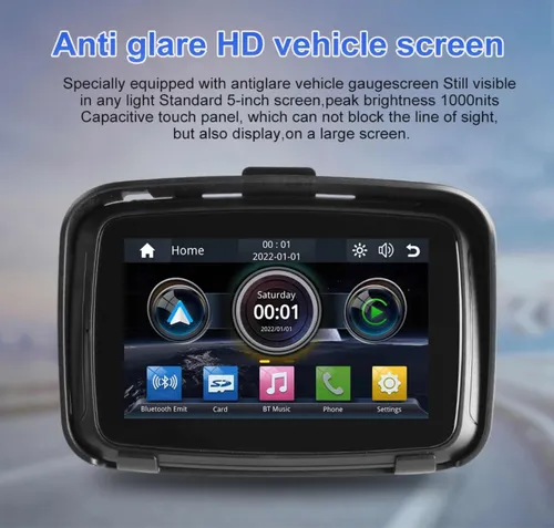 Navegador Gps Central Multimídia Moto Carplay Android Auto Navegador Gps Central Multimídia Moto Carplay Android Auto