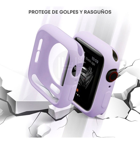Case Protector Para Apple Watch 44mm Funda De Silicone