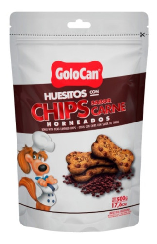 Huesitos Golocan Con Chips De Carne 500 G Pet  Cuenca