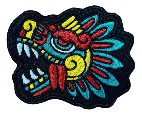 Quetzalcoatl Parche Con Velcro Bordado