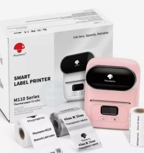 Mini Impressora Térmica Etiqueta Phomemo Bluetooth M110