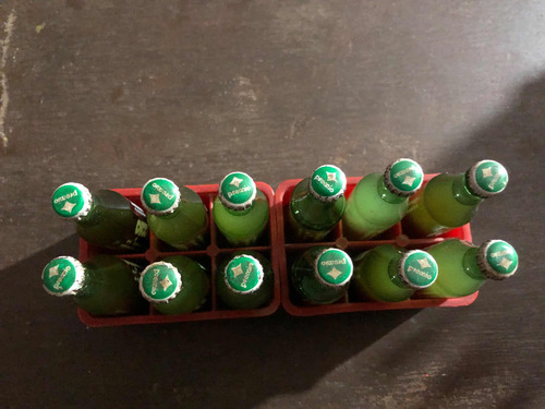 Coca Cola De Premio Botella De Vidrio Mini 8 Cm (Usado)