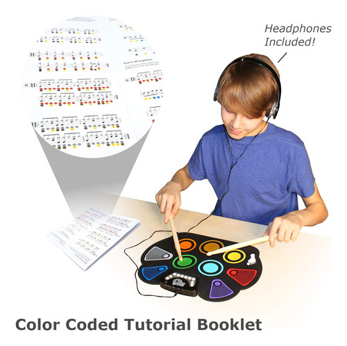 Rock And Roll - Codedrum. Batería Portátil Enrollable Para N