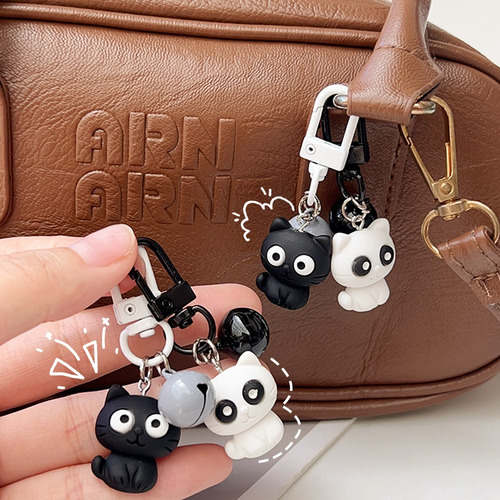 Llavero Con Forma De Gato Negro, Divertida, Creativa, Versát