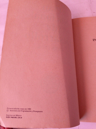 Libro Plan Nacional De Desarrollo 1989-1994 (Usado)